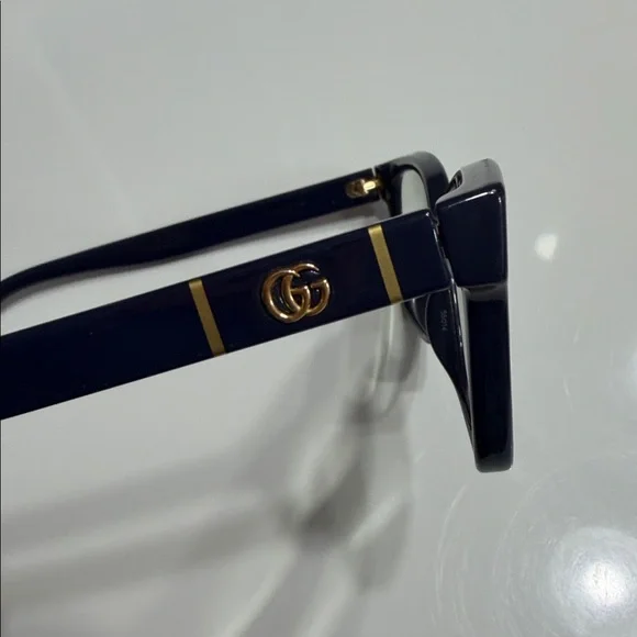 Gucci Women's Navy Blue Eyeglasses - Picture 7 of 10